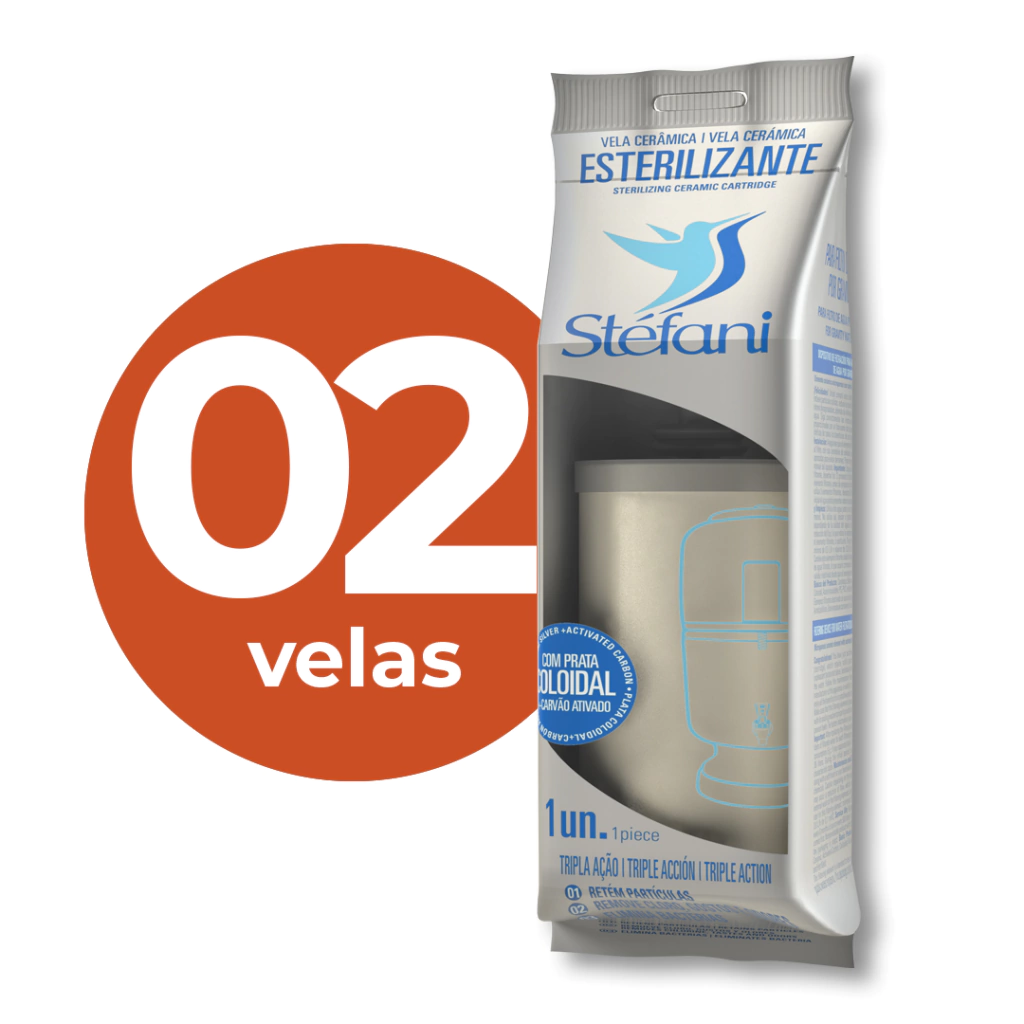 Caixa com 2 unid. - Vela Esterilizante ( Tripla Ação ) - Stéfani