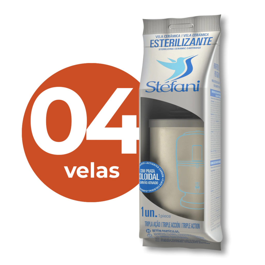 Caixa com 4 unid. - Vela Esterilizante ( Tripla Ação ) - Stéfani