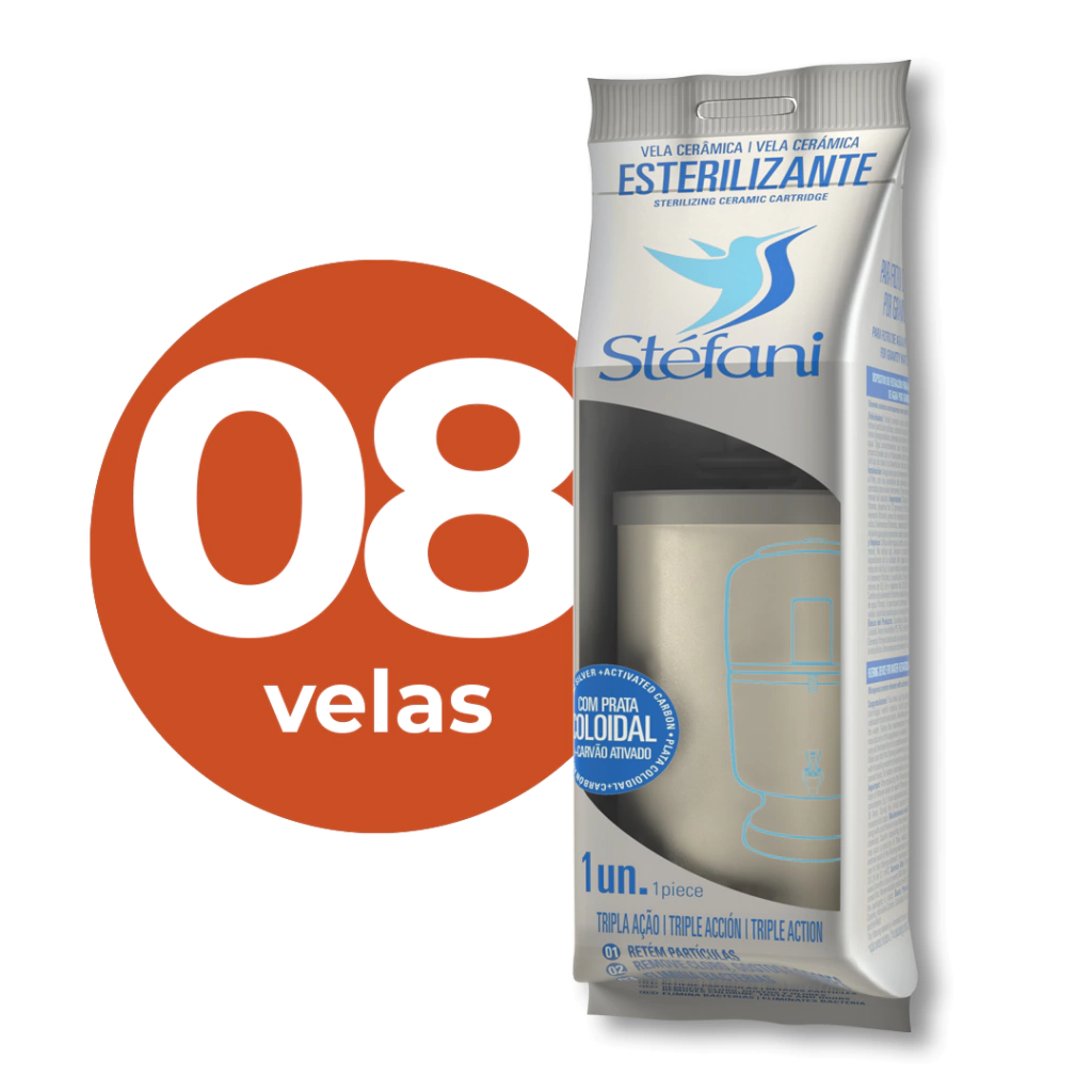 Caixa com 8 unid. - Vela Esterilizante ( Tripla Ação ) - Stéfani